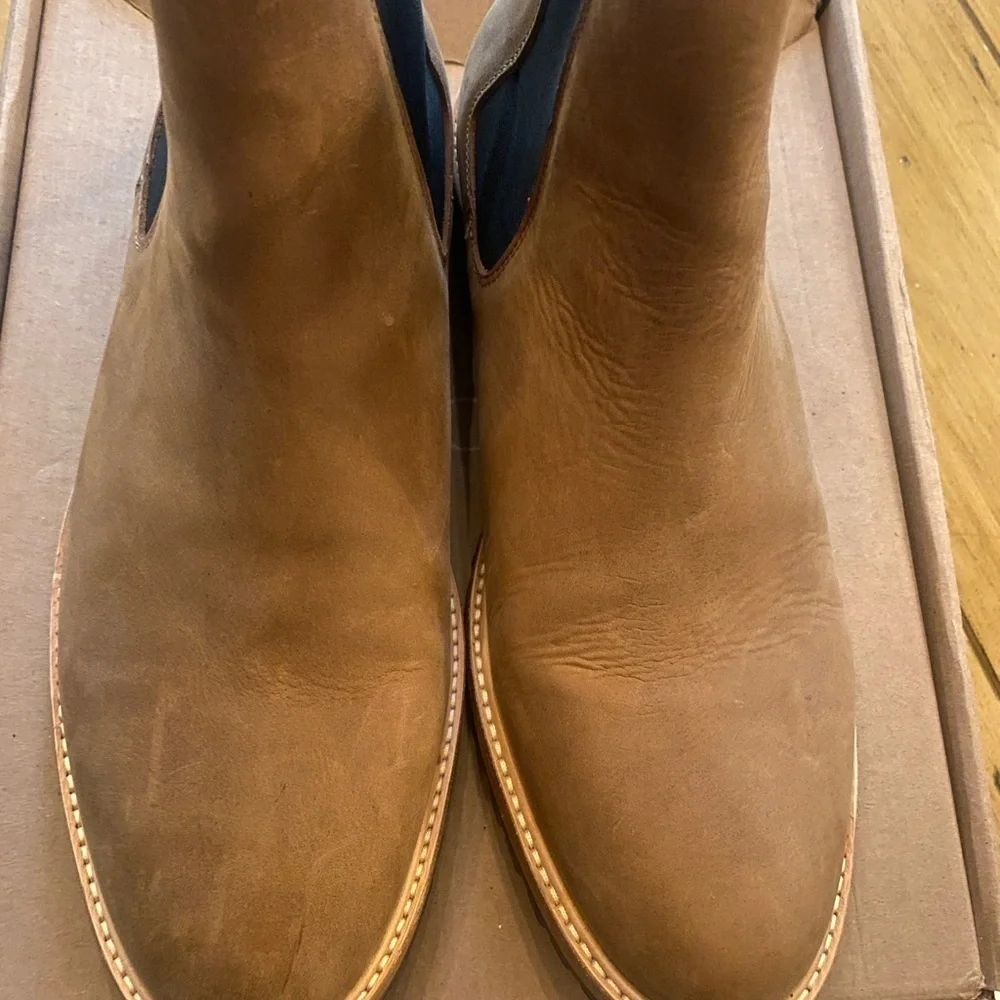 Men’s Brown Chelsea Marco Ankle Leather Nisolo Boots New Size 11